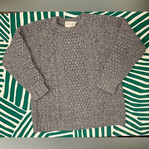 Vintage Grey Cable Knit Sweater